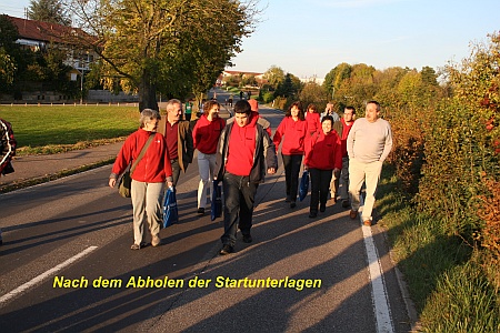 Nach dem Abholen der Startunterlagen Nach dem Abholen der Startunterlagen