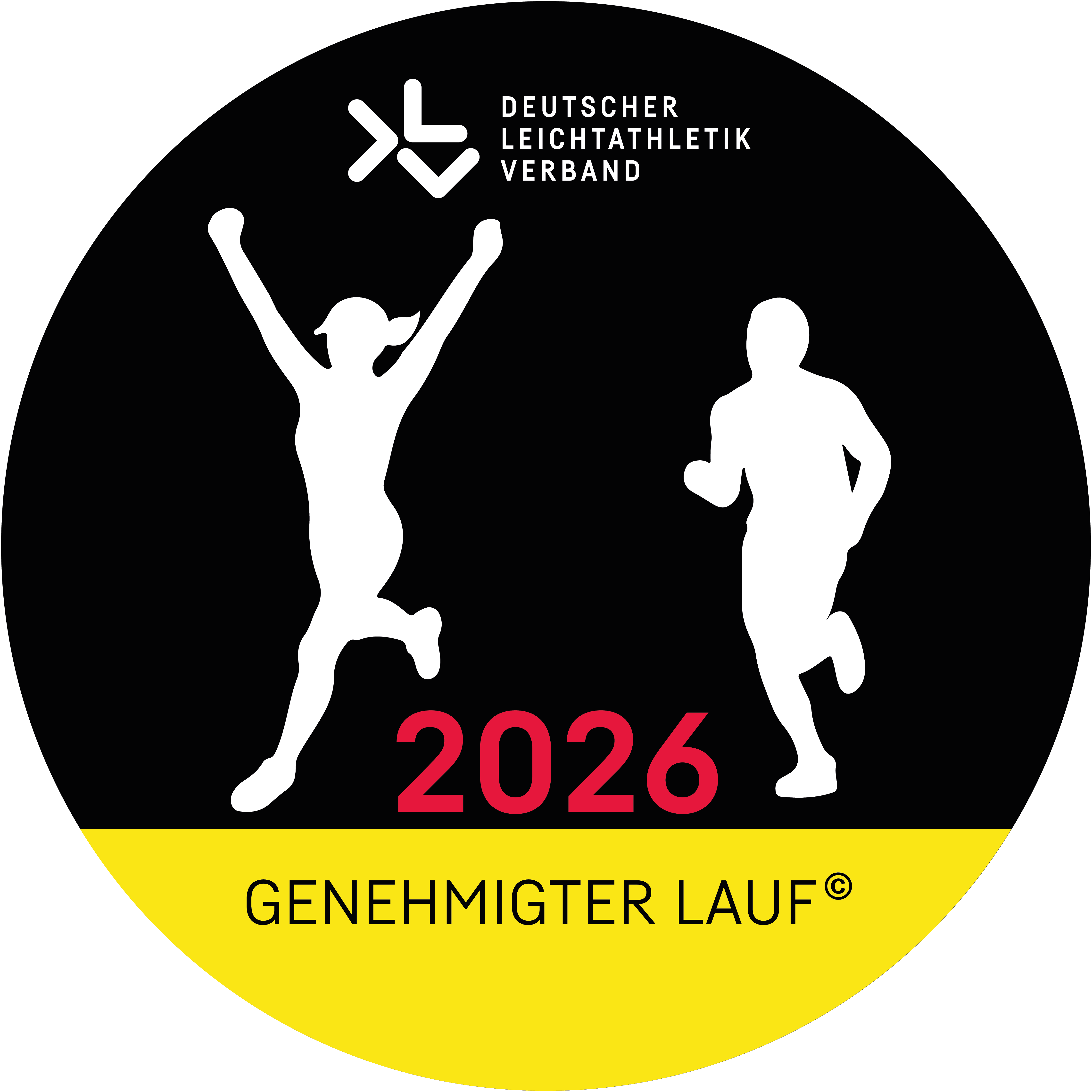Logo für Genehmigte Läufe des DLV